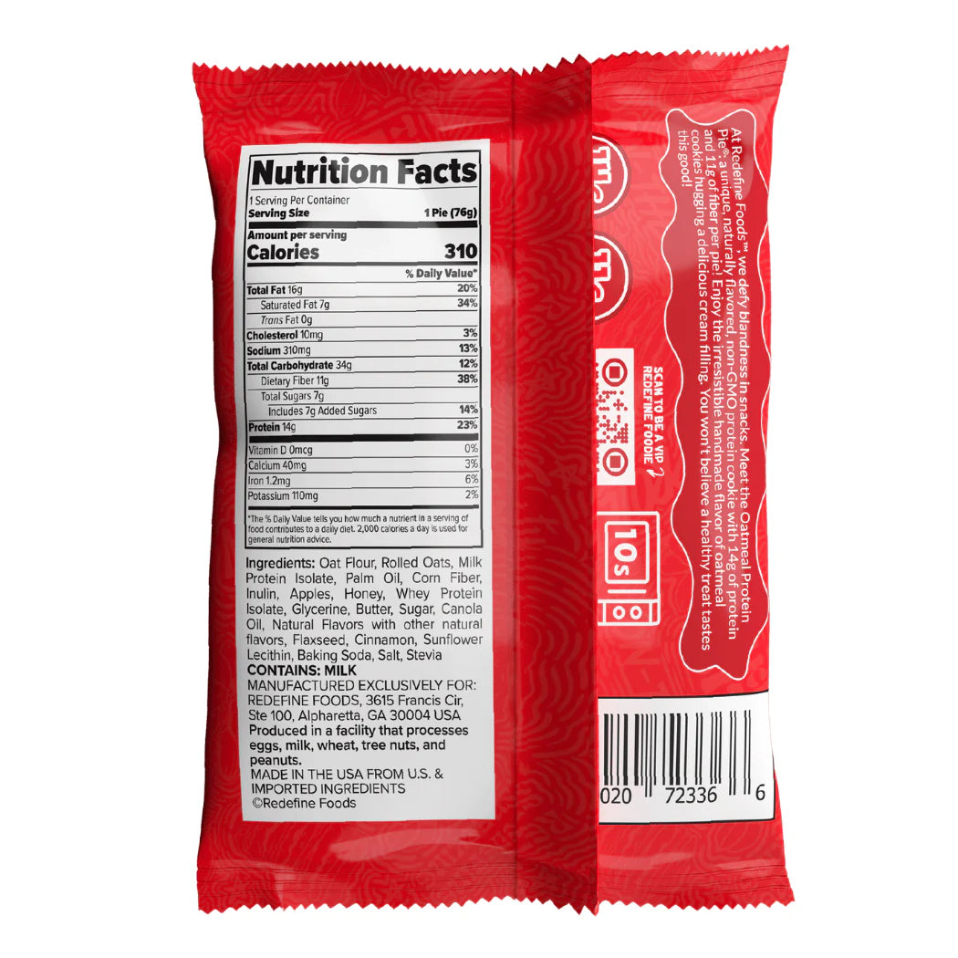 REDEFINE FOODS Oatmeal Protein Pie
