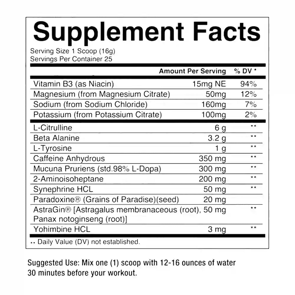 Condemned Labz Convict 2.0 Pre-Workout