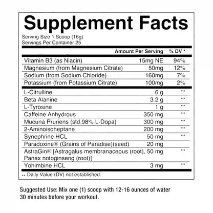 Condemned Labz Convict 2.0 Pre-Workout