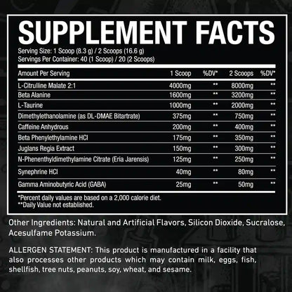 Mr. White Extreme Pre-Workout