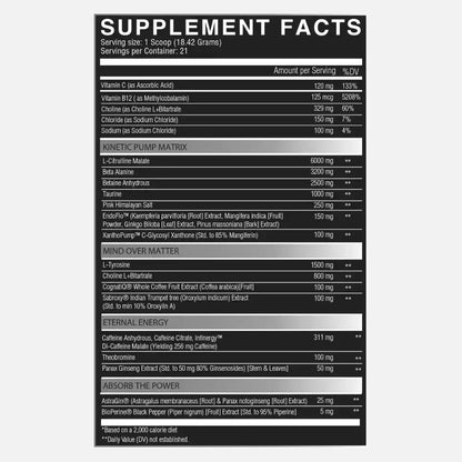 Nutrifitt Krobaa Nootropic Pre-Workout
