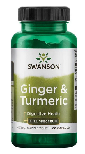 Swanson Ginger & Turmeric 60 cap