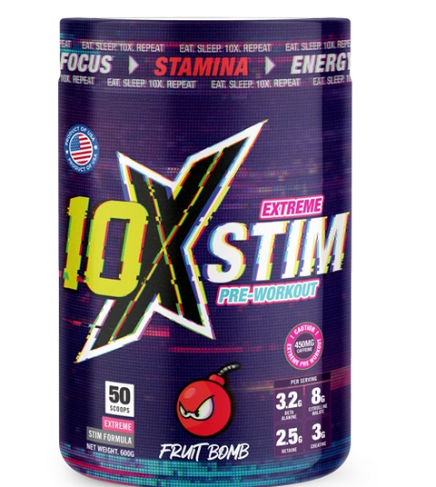 10X STIM Pre Workout 50 servings